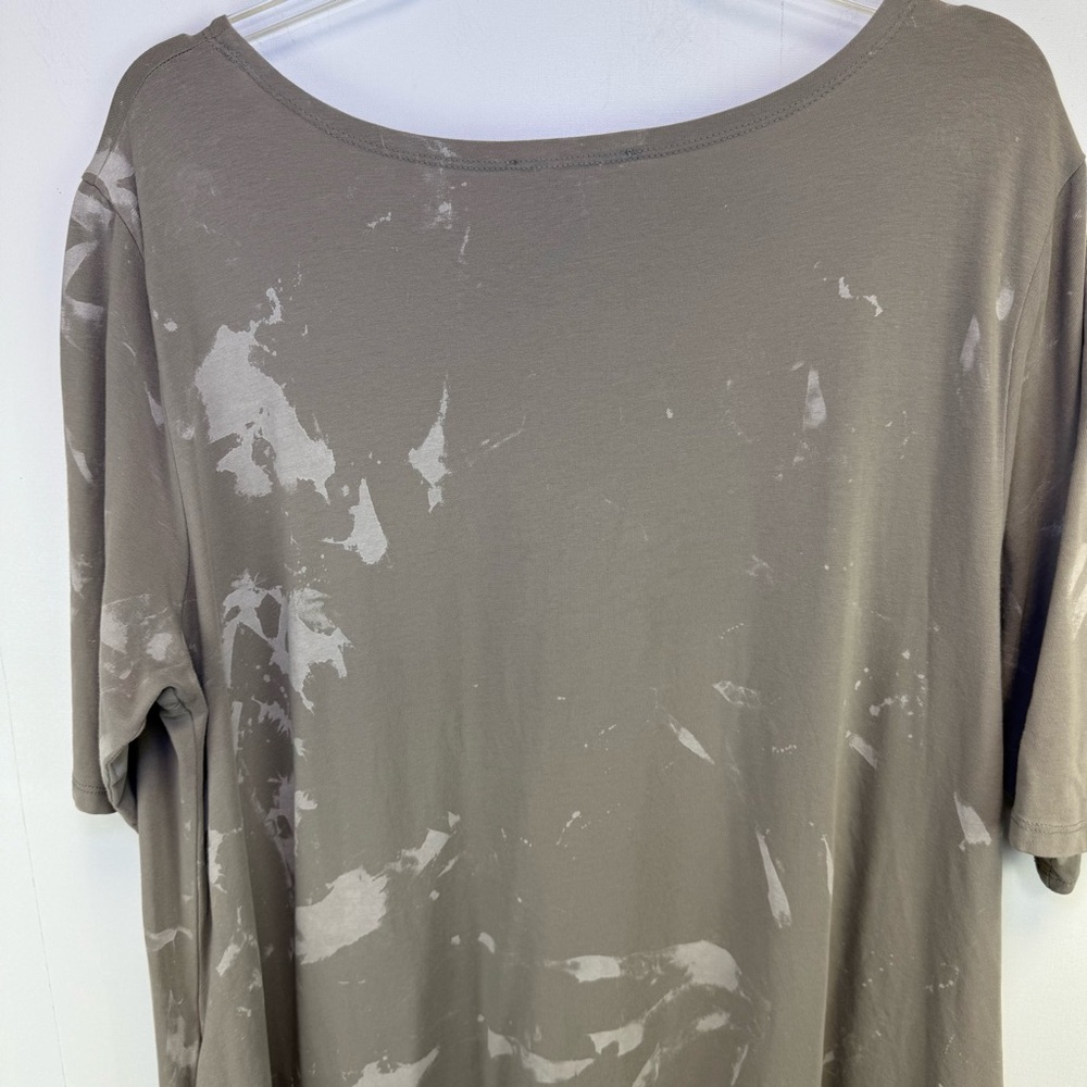 LUUKAA Earth Gray Shirt Tunic Dress Stone Lagenlook Layered Oversized boho US 16 - Picture 10 of 16